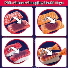48PCS Sushi Play Food Set Color Changing Pretend Kitchen Toy for Kids thumbnail 2