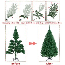 Yaheetech Artificial Christmas Tree with PVC Tips thumbnail 5