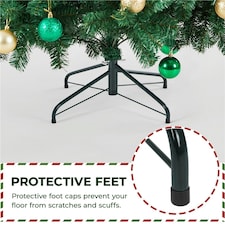 Yaheetch 214 cm Tall Artificial Christmas Tree with Foldable Stand thumbnail 6