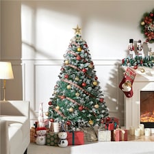 Yaheetech Frosted Christmas Tree with Foldable Stand thumbnail 2