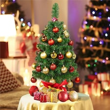 Yaheetech 90cm Mini Tabletop Christmas Tree with Concrete Base thumbnail 2