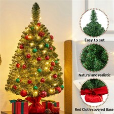 Yaheetech 90cm Mini Tabletop Christmas Tree with Concrete Base thumbnail 4