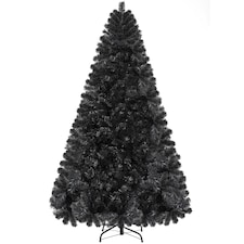 Yaheetech 183cm Artificial Christmas Tree with Foldable Stand Black