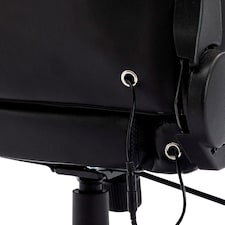 Neo Black Leather Gaming Chair with LED Lights thumbnail 6