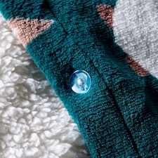 OHS Ultra Soft Christmas Festve Gonk Fleece Duvet Cover Set | Green | King thumbnail 2