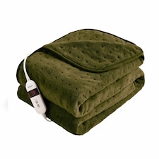Silentnight Luxury Heated Throw, Olive | Green | Olive | One Size | 1 thumbnail 2