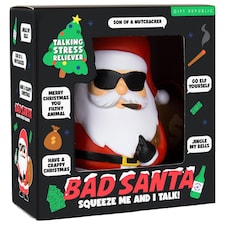 Gift Republic Bad Santa Christmas Talking Stress Reliever thumbnail 2