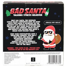 Gift Republic Bad Santa Christmas Talking Stress Reliever thumbnail 3