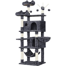 Yaheetech 170 cm Multi-Level Cat Play House Dark Grey