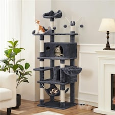 Yaheetech 170 cm Multi-Level Cat Play House Dark Grey thumbnail 2