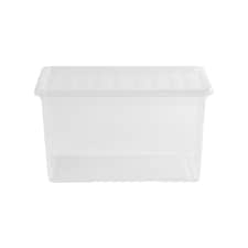 Wham Crystal 5 x 60L Stackable Plastic Storage Boxes with Lids Clear | Clear thumbnail 9