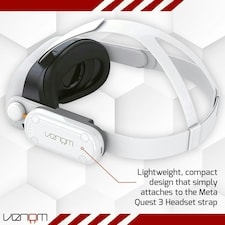 Venom Rechargeable 3000mAh Power Bank for Meta Quest 3 / 3S | White thumbnail 7