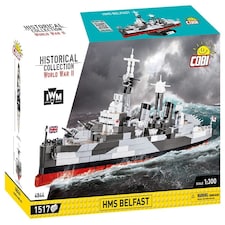 HMS Belfast ship brick model - COBI 4844 - 1517 bricks