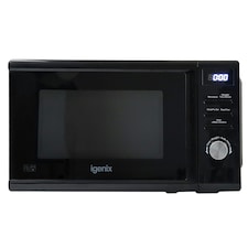 Igenix IGMD0820B Digital Microwave, 20 Litre, 800 W, 5 Power Levels, Defrost by Time/Weight, 95 Minute Timer, Black