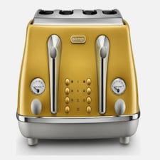 DeLonghi 4 Slice Icona Capitals Toaster New York Yellow