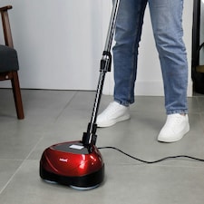 Ewbank EP170 Lightweight Floor Polisher, Cleaner, Buffer and Scrubber with Reusable Pads, Red thumbnail 2