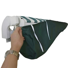 Plain Green Protective Awning Rain Cover 3.5m Storage Bag