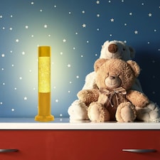 Nova Baby Yellow Glitter Lamp Yellow thumbnail 2