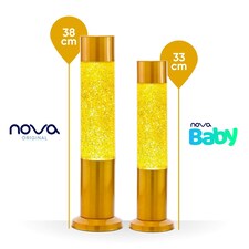 Nova Baby Yellow Glitter Lamp Yellow thumbnail 3