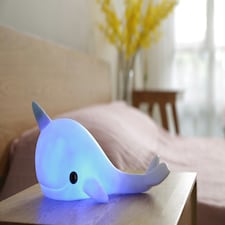Rechargeable Narwhal Night Light White