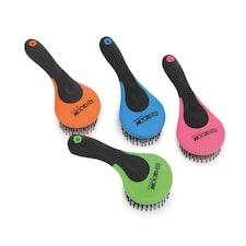 Shires Ezi-Groom Grip Mane & Tail Brush Green | One Size