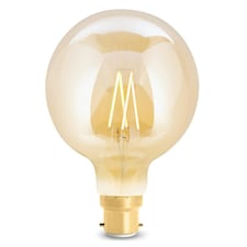 WiZ G125 LED Tunable Filament Bayonet Amber Lightbulb