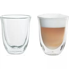 De'Longhi DLSC301 Double Walled Cappuccino Glasses Pack of 6 Clear thumbnail 3