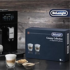 De'Longhi DLSC301 Double Walled Cappuccino Glasses Pack of 6 Clear thumbnail 4