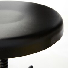 Interiors by Premier New Foundry Black Metal Bar Stool Black thumbnail 4