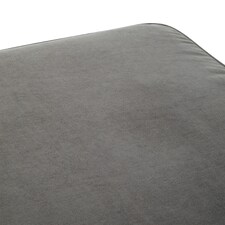 Interiors by Premier Grey Fabric Footstool thumbnail 3