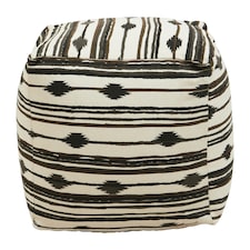 Interiors by Premier Cefena Square Pouffe Multi