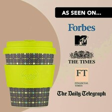 Ecoffee Cup 8oz 240ml Reusable Eco-Friendly 100% Plant Based Coffee Cup with Silicone Lid & Sleeve - Melamine Free Travel Mug N/A | Hubertus Primus thumbnail 7