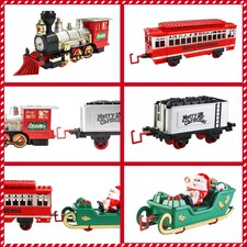 Christmas Train Set with Light & Sounds Smoke Effect Christmas Tree Train Set fo Christmas Gift thumbnail 6