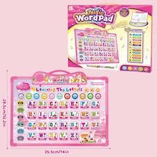 Kids Audio WordPad Interactive Talking Educational Poster for Toddlers Learn Alphabet Numbers Animals Shapes and More thumbnail 6