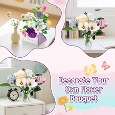 Fabulous Flowers DIY Kit for Kids – Build Your Own Bouquet with Water-Reveal Magic Pen thumbnail 5