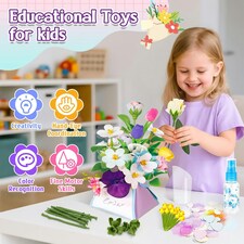 Fabulous Flowers DIY Kit for Kids – Build Your Own Bouquet with Water-Reveal Magic Pen thumbnail 7