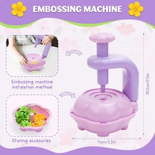 DIY Flower Bouquet Craft Kit for Kids – Decorate with Press Machine, Colorful Petals, Basket & Vase thumbnail 6