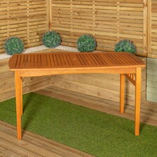 Outdoor 4 Person Rectangular Wooden Dining Table & Chairs Set thumbnail 5