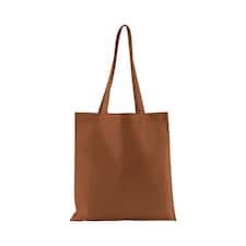 Westford Mill Plain Organic Cotton Tote Bag - Terracotta - One Size Copper