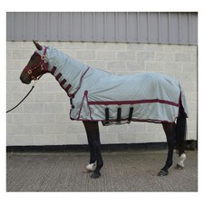 DefenceX System Guardian Horse Fly Rug & Mask - Silver - 6´ 6´´ thumbnail 2