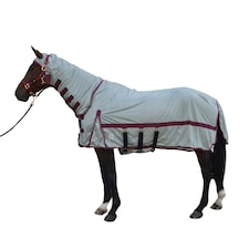 DefenceX System Guardian Horse Fly Rug & Mask - Silver - 6´ 3´´