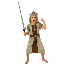 Bristol Novelty Boys Viking Costume - Grey/Brown - 3-4 Years
