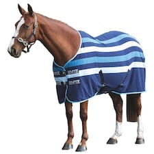 Tempest Original Newmarket Standard-Neck Horse Fleece Rug - Blue/White - 7´ 3"