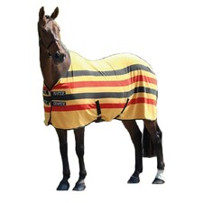 Tempest Original Newmarket Standard-Neck Horse Fleece Rug - Yellow/Black/Red - 7´ 3"