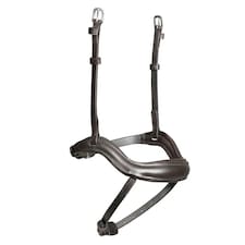 Velociti Lusso Leather Ergonomic Horse Flash Noseband - Havana - X Full