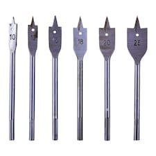 Amtech Flat Wood Bit Set 6pk - One Colour - One Size