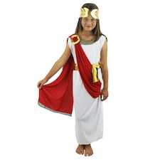 Child’s Roman Goddess Costume – Ancient Greek Fancy Dress for Girl N/A | L thumbnail 2