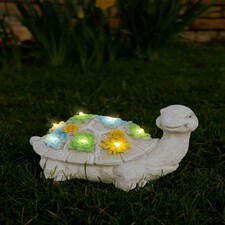 Pack of 6 Solar Turtle Garden Ornament Grey | One Size thumbnail 2