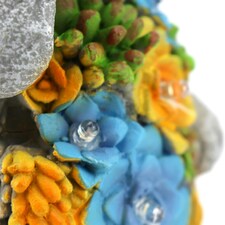 Pack of 1 Solar Bunny Garden Ornament Grey | One Size thumbnail 6