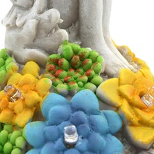 Pack of 3 Solar Turtle Fairy Garden Ornament Grey | One Size thumbnail 5